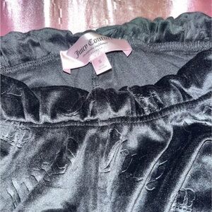 Juicy Couture Black Velour Lounge Pants